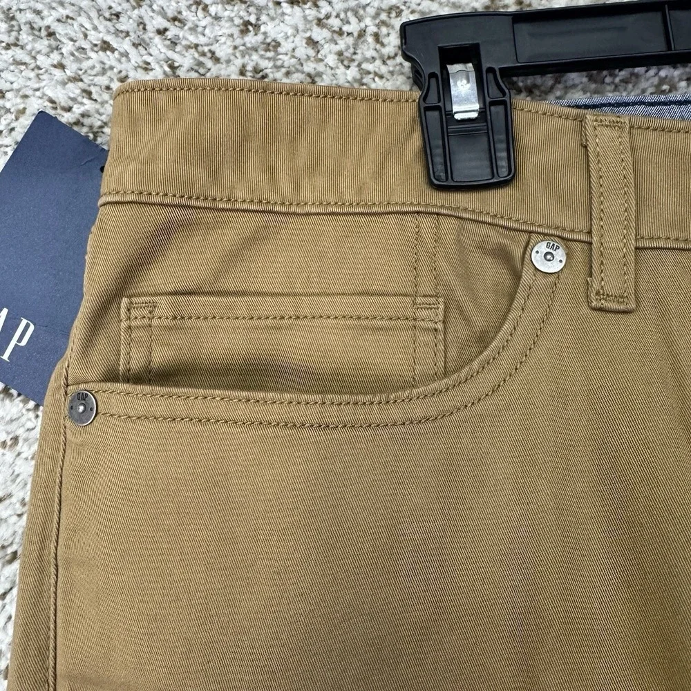 NEW Gap 5 Pocket Pants Men's Size 36x32 Maple Sugar Brown Slim Fit Classic Style